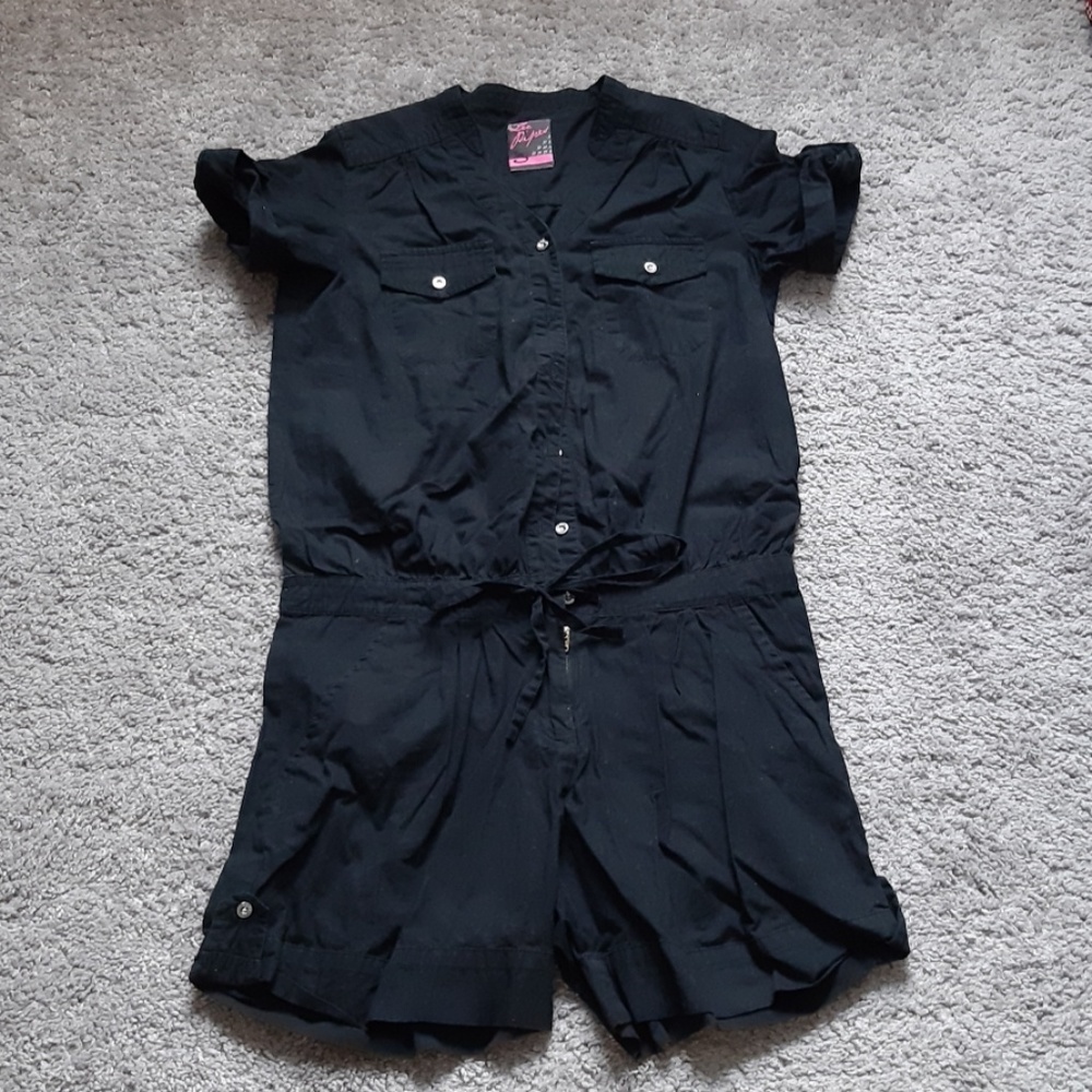 Lee Black Overall (Shorts)